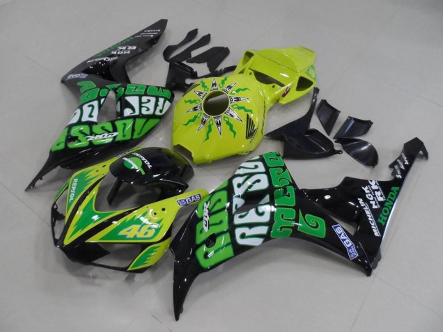 2006-2007 Yellow Green Rossi Honda CBR1000RR Motor Fairings for Sale 2006-2007 Yellow Green Rossi Honda CBR1000RR Motor Fairings for Sale