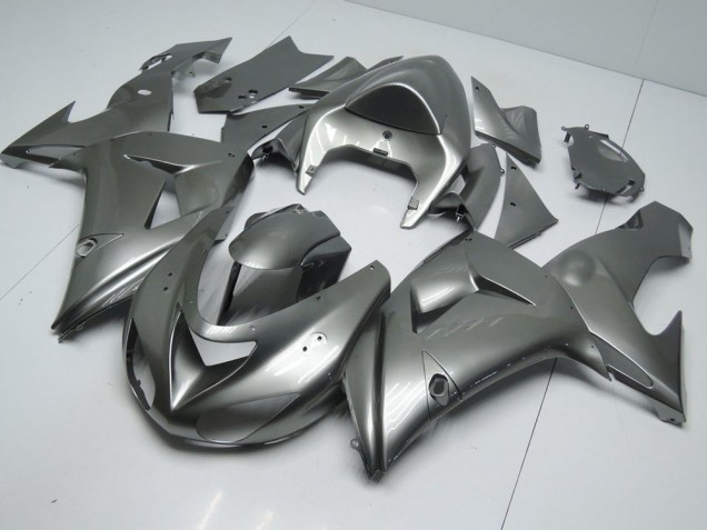 2006-2007 Glossy Grey Kawasaki ZX10R Bike Fairings for Sale 2006-2007 Glossy Grey Kawasaki ZX10R Bike Fairings for Sale