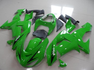 2006-2007 Green Black Arrow Kawasaki ZX10R Replacement Motorcycle Fairings for Sale
