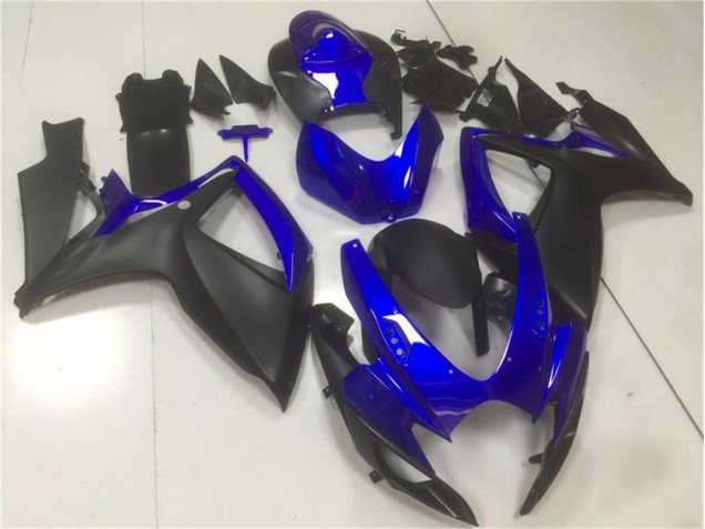 2006-2007 Black Blue Suzuki GSXR 600/750 Motorbike Fairing Kits & Bodywork for Sale