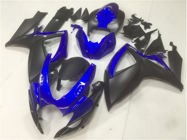 2006-2007 Black Blue Suzuki GSXR 600/750 Motorbike Fairing Kits & Bodywork for Sale