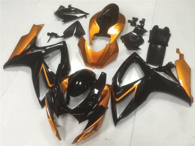 2006-2007 Black Orange Suzuki GSXR 600/750 Motor Fairings for Sale