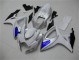 2006-2007 White Blue Suzuki GSXR 600/750 Motorcylce Fairings for Sale 2006-2007 White Blue Suzuki GSXR 600/750 Motorcylce Fairings for Sale
