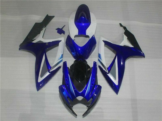 2006-2007 Blue White Suzuki GSXR 600/750 Bike Fairing for Sale 2006-2007 Blue White Suzuki GSXR 600/750 Bike Fairing for Sale