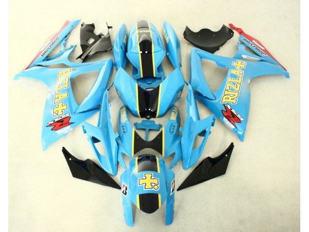 2006-2007 Blue Black Suzuki GSXR 600/750 Replacement Fairings for Sale 2006-2007 Blue Black Suzuki GSXR 600/750 Replacement Fairings for Sale