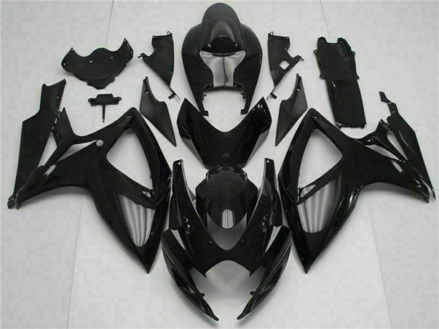 2006-2007 Black Suzuki GSXR 600/750 Bike Fairing Kit for Sale 2006-2007 Black Suzuki GSXR 600/750 Bike Fairing Kit for Sale