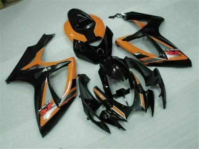 2006-2007 Black Orange Suzuki GSXR 600/750 Bike Fairings for Sale 2006-2007 Black Orange Suzuki GSXR 600/750 Bike Fairings for Sale