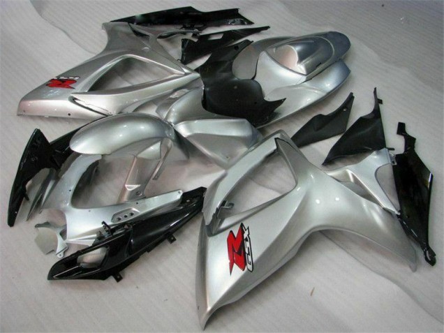 2006-2007 Silver Suzuki GSXR 600/750 Motorcyle Fairings for Sale 2006-2007 Silver Suzuki GSXR 600/750 Motorcyle Fairings for Sale