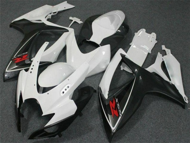 2006-2007 White Suzuki GSXR 600/750 Motorcycle Fairing Kits for Sale 2006-2007 White Suzuki GSXR 600/750 Motorcycle Fairing Kits for Sale