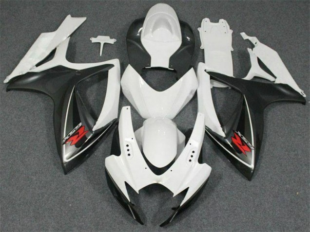 2006-2007 White Suzuki GSXR 600/750 Motorcycle Fairing Kits for Sale 2006-2007 White Suzuki GSXR 600/750 Motorcycle Fairing Kits for Sale
