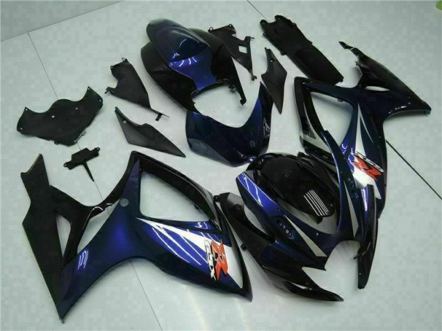 2006-2007 Black Blue Suzuki GSXR 600/750 Bike Fairings for Sale 2006-2007 Black Blue Suzuki GSXR 600/750 Bike Fairings for Sale