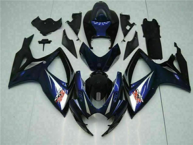 2006-2007 Black Blue Suzuki GSXR 600/750 Bike Fairings for Sale 2006-2007 Black Blue Suzuki GSXR 600/750 Bike Fairings for Sale