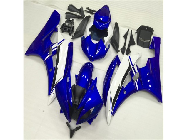 2006-2007 Blue White Yamaha YZF R6 Motorbike Fairing for Sale 2006-2007 Blue White Yamaha YZF R6 Motorbike Fairing for Sale