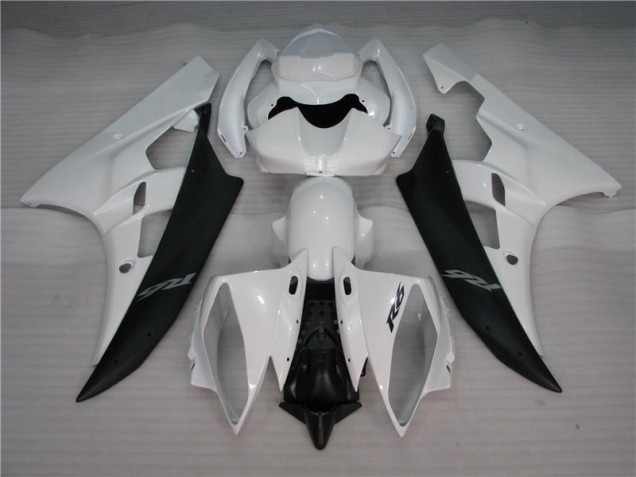2006-2007 White Black Yamaha YZF R6 Motorcycle Bodywork for Sale 2006-2007 White Black Yamaha YZF R6 Motorcycle Bodywork for Sale