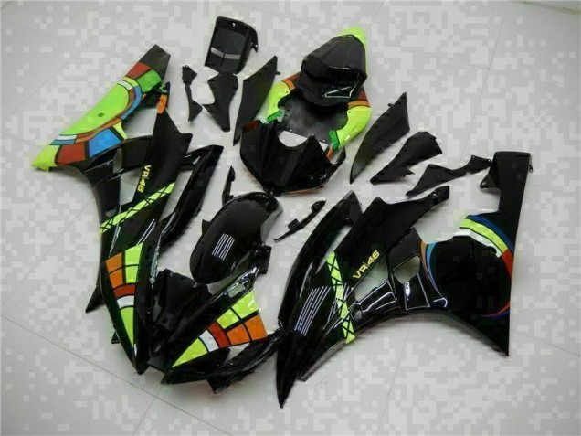 2006-2007 Black Yamaha YZF R6 Motorcycle Replacement Fairings for Sale 2006-2007 Black Yamaha YZF R6 Motorcycle Replacement Fairings for Sale