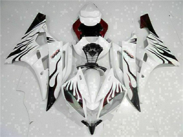 2006-2007 White Yamaha YZF R6 Motorcyle Fairings for Sale 2006-2007 White Yamaha YZF R6 Motorcyle Fairings for Sale