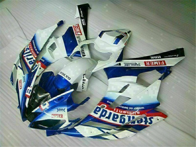 2006-2007 White Blue Yamaha YZF R6 Motorbike Fairing for Sale 2006-2007 White Blue Yamaha YZF R6 Motorbike Fairing for Sale