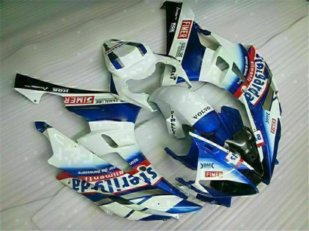 2006-2007 White Blue Yamaha YZF R6 Motorbike Fairing for Sale 2006-2007 White Blue Yamaha YZF R6 Motorbike Fairing for Sale