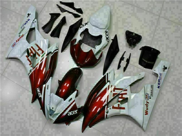 2006-2007 Brown White Yamaha YZF R6 Motorcycle Fairing Kit for Sale 2006-2007 Brown White Yamaha YZF R6 Motorcycle Fairing Kit for Sale