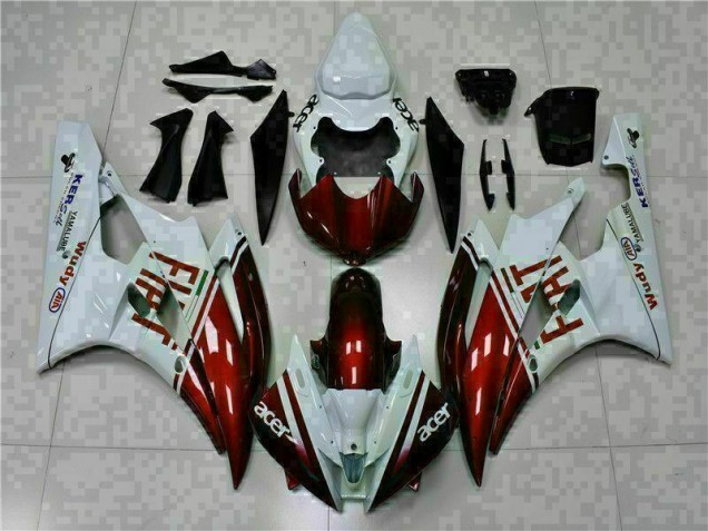 2006-2007 Brown White Yamaha YZF R6 Motorcycle Fairing Kit for Sale 2006-2007 Brown White Yamaha YZF R6 Motorcycle Fairing Kit for Sale