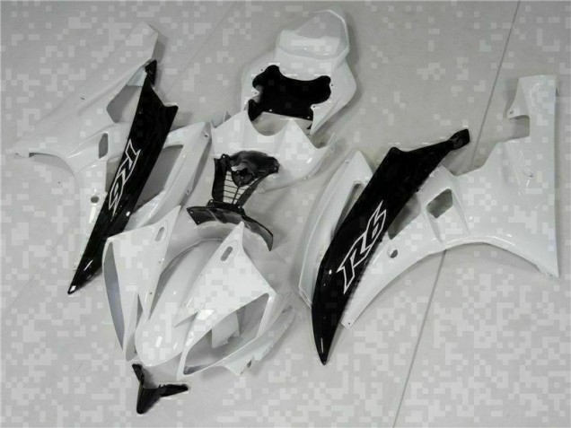 2006-2007 White Black Yamaha YZF R6 Bike Fairings for Sale 2006-2007 White Black Yamaha YZF R6 Bike Fairings for Sale