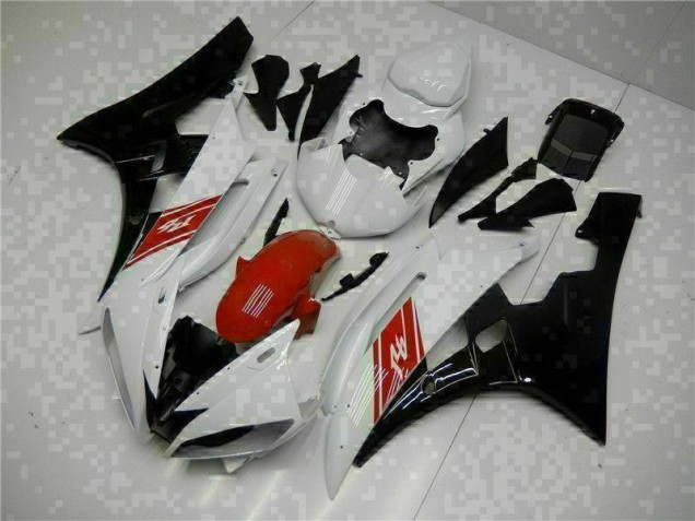 2006-2007 White Black Yamaha YZF R6 Motorbike Fairing for Sale 2006-2007 White Black Yamaha YZF R6 Motorbike Fairing for Sale