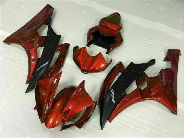 2006-2007 Red Yamaha YZF R6 Replacement Motorcycle Fairings for Sale 2006-2007 Red Yamaha YZF R6 Replacement Motorcycle Fairings for Sale