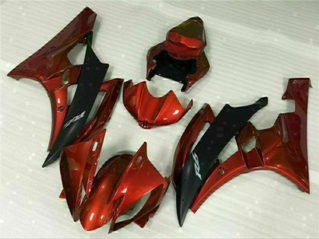 2006-2007 Red Yamaha YZF R6 Replacement Motorcycle Fairings for Sale 2006-2007 Red Yamaha YZF R6 Replacement Motorcycle Fairings for Sale