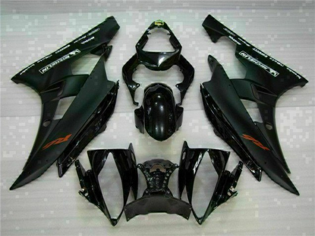 2006-2007 Black Yamaha YZF R6 Motorbike Fairing Kits for Sale 2006-2007 Black Yamaha YZF R6 Motorbike Fairing Kits for Sale