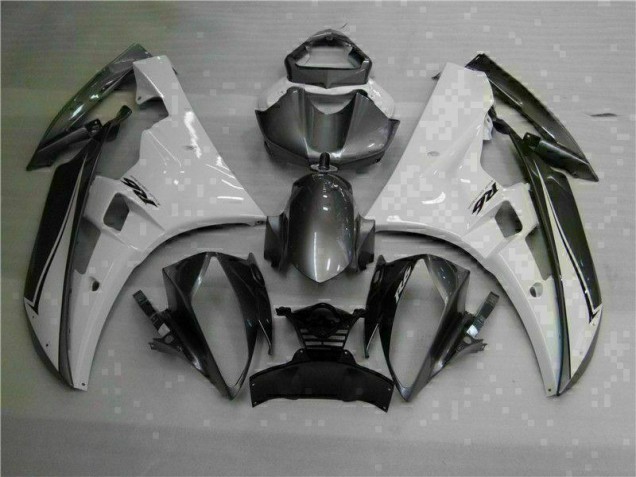 2006-2007 White Silver Yamaha YZF R6 Moto Fairings for Sale 2006-2007 White Silver Yamaha YZF R6 Moto Fairings for Sale