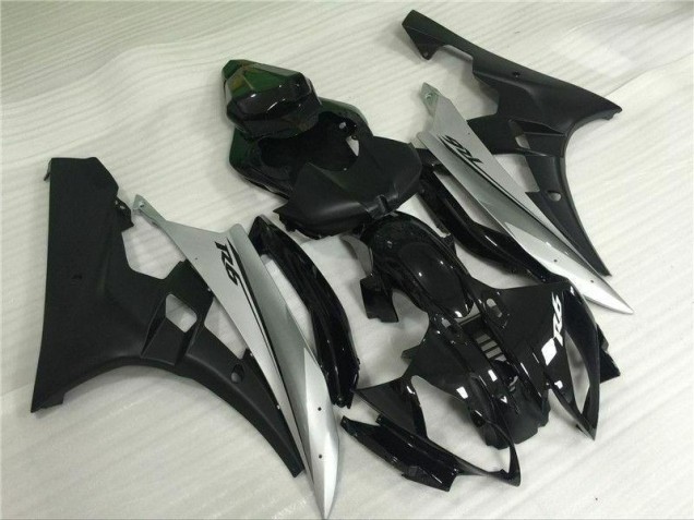 2006-2007 Silver Black Yamaha YZF R6 Motorbike Fairing for Sale 2006-2007 Silver Black Yamaha YZF R6 Motorbike Fairing for Sale