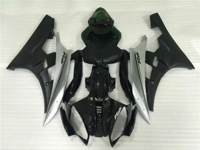 2006-2007 Silver Black Yamaha YZF R6 Motorbike Fairing for Sale 2006-2007 Silver Black Yamaha YZF R6 Motorbike Fairing for Sale