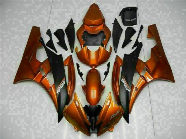 2006-2007 Orange Yamaha YZF R6 Motorbike Fairing Kits for Sale 2006-2007 Orange Yamaha YZF R6 Motorbike Fairing Kits for Sale