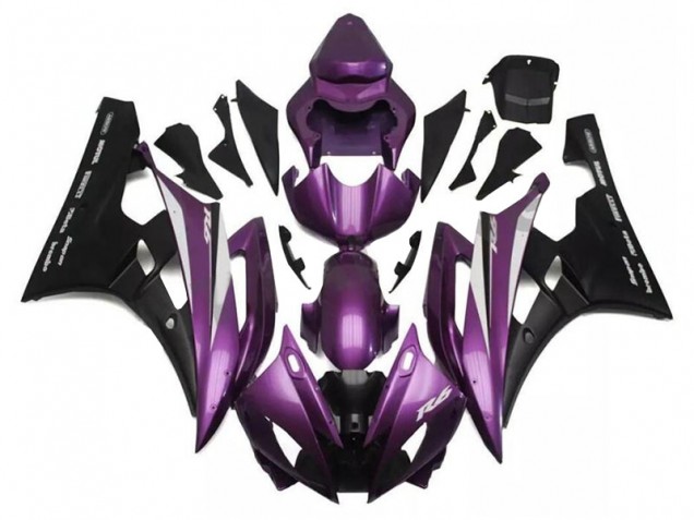 2006-2007 Purple Black Yamaha YZF R6 Motorcylce Fairings for Sale 2006-2007 Purple Black Yamaha YZF R6 Motorcylce Fairings for Sale