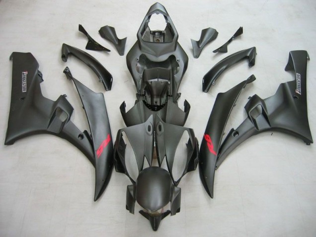 2006-2007 Matte Black Yamaha YZF R6 Motorcycle Fairing Kits & Bodywork for Sale 2006-2007 Matte Black Yamaha YZF R6 Motorcycle Fairing Kits & Bodywork for Sale