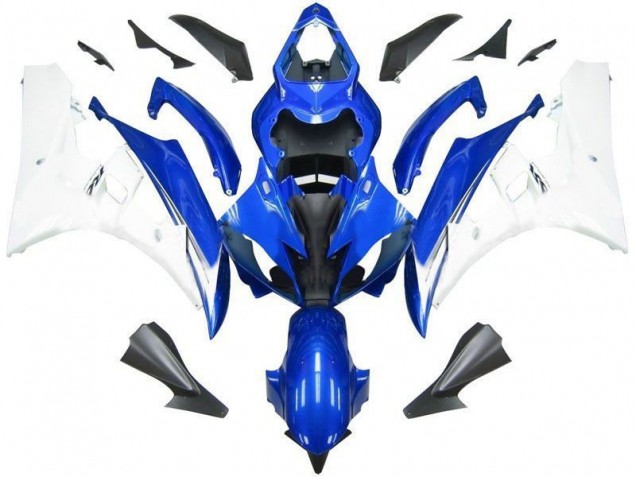 2006-2007 Blue White Yamaha YZF R6 Motorcycle Fairing Kit for Sale