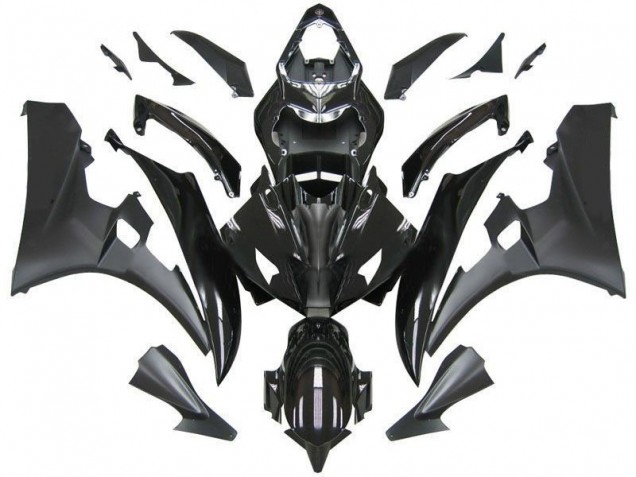 2006-2007 Contrast Black Yamaha YZF R6 Bike Fairings for Sale