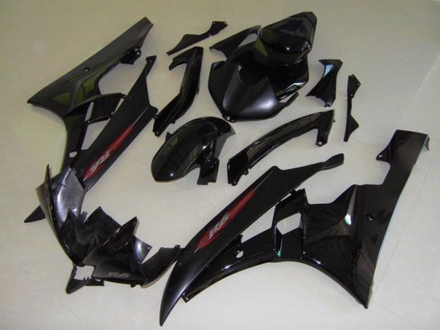 2006-2007 OEM Style Black Yamaha YZF R6 Motorcycle Fairings for Sale 2006-2007 OEM Style Black Yamaha YZF R6 Motorcycle Fairings for Sale