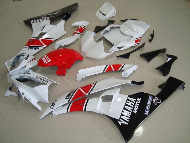 2006-2007 Red White Black Yamaha YZF R6 Motor Fairings for Sale 2006-2007 Red White Black Yamaha YZF R6 Motor Fairings for Sale