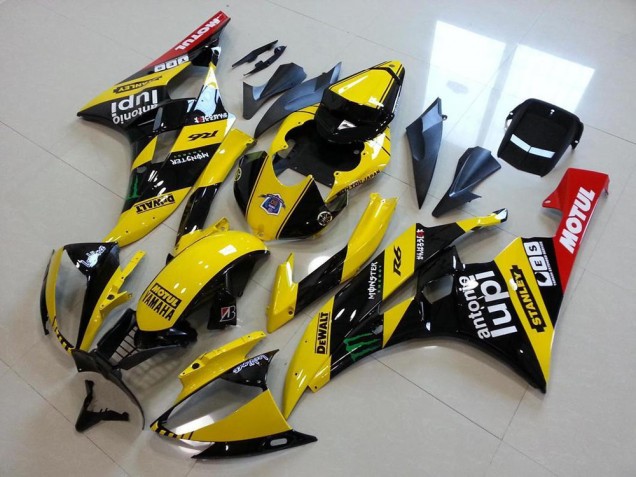 2006-2007 Yellow Monster Lupi Yamaha YZF R6 Motorcycle Fairing Kits for Sale