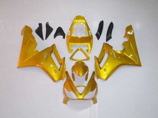 2006-2008 Gold Triumph Daytona 675 Triple Motorcycle Fairing Kit for Sale