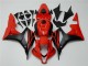 2007-2008 Black Red Honda CBR600RR Motorcycle Fairing Kit for Sale