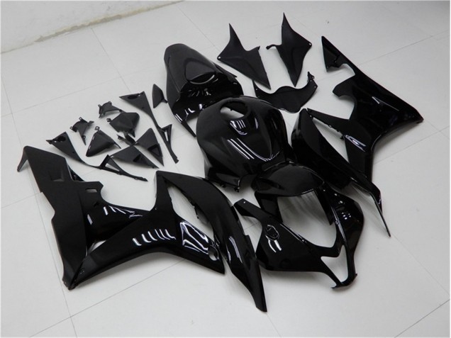 2007-2008 Glossy Black Honda CBR600RR Bike Fairings for Sale