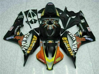 2007-2008 Black Yellow Repsol 46 Honda CBR600RR Motorcycle Bodywork for Sale