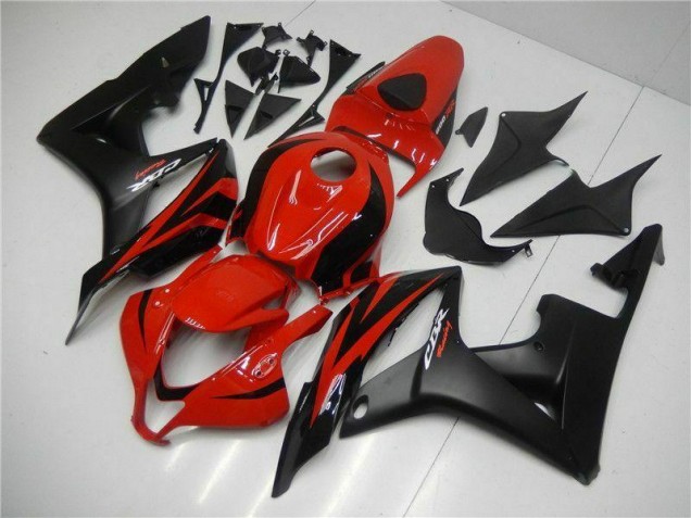2007-2008 Black Red Honda CBR600RR Motor Bike Fairings for Sale 2007-2008 Black Red Honda CBR600RR Motor Bike Fairings for Sale