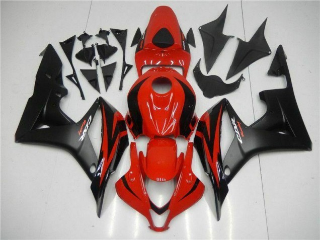 2007-2008 Black Red Honda CBR600RR Motor Bike Fairings for Sale 2007-2008 Black Red Honda CBR600RR Motor Bike Fairings for Sale