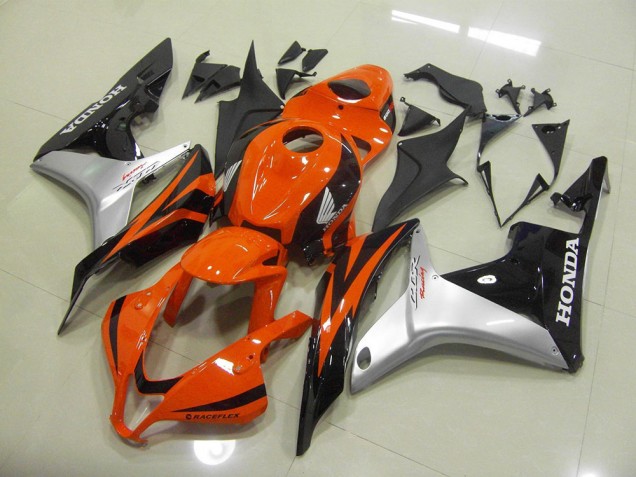 2007-2008 Orange Silver Black Honda CBR600RR Moto Fairings for Sale 2007-2008 Orange Silver Black Honda CBR600RR Moto Fairings for Sale