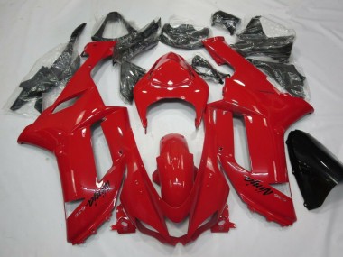 2007-2008 Red Kawasaki ZX6R Motor Fairings for Sale