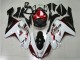 2007-2008 White Black Red Kawasaki ZX6R Motorbike Fairings for Sale 2007-2008 White Black Red Kawasaki ZX6R Motorbike Fairings for Sale