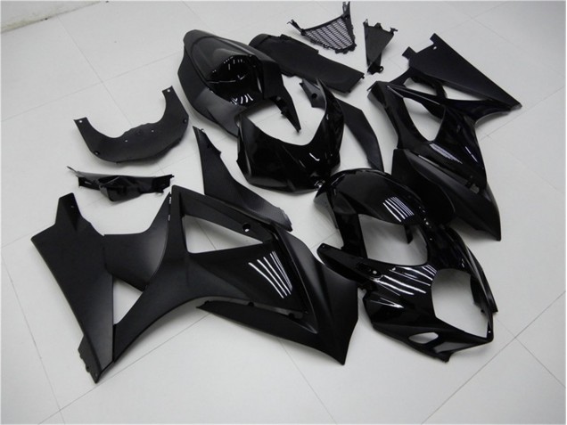 2007-2008 Glossy Matte Black Suzuki GSXR 1000 K7 Replacement Fairings for Sale 2007-2008 Glossy Matte Black Suzuki GSXR 1000 K7 Replacement Fairings for Sale